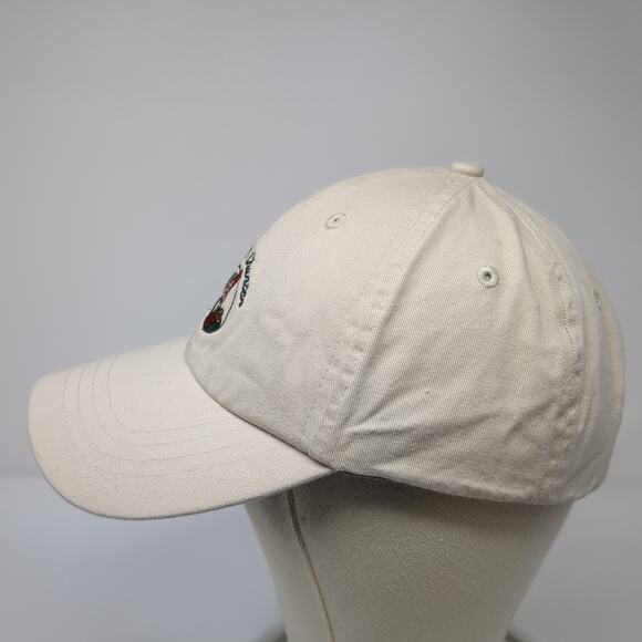 Tam O'Shanter Strapback Hat Beige One Size Embroidered Logo Antigua - Picture 3 of 10